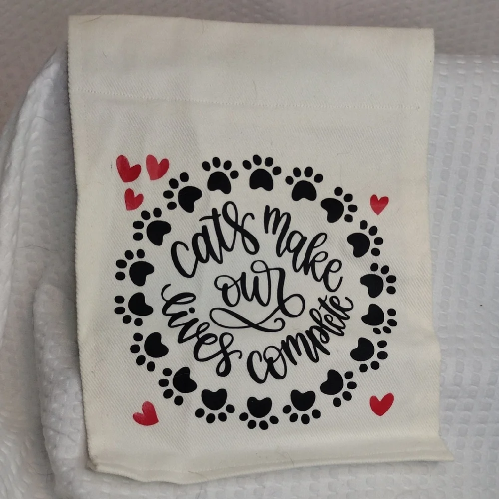 Cats Make Our Lives Complete - Wall Flag Handmade